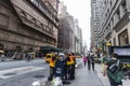 Construction workers on a street in New York City, USA