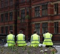 Construction Workers Taking A Break Royalty Free Stock Photo