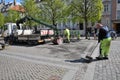 Construction workers working in Copenhagen Denmark