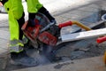 Construction workers working in Copenhagen Denmark