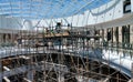 Construction workers working on scaffolding Royalty Free Stock Photo