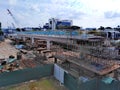 Construction works along Kallang River