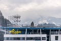 Planai Schladming Ski Station with shops, ski depot, information service, parking place. Ski Amade resort at of the Schladming-Dac