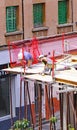 Construction works of a block of flats in Barcelona Royalty Free Stock Photo