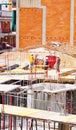 Construction works of a block of flats in Barcelona