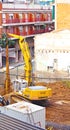 Construction works of a block of flats in Barcelona Royalty Free Stock Photo