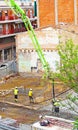 Construction works of a block of flats in Barcelona