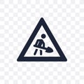 Construction works transparent icon. Construction works symbol d