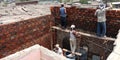 A construction works in village of india Royalty Free Stock Photo