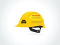 Construction Yellow Helmet for Worker - Vector Illustration