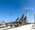 Construction of the Zayed National Museum in Saadiyat Cultural District, Abu Dhabi