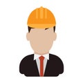 Constructionengineer. Vector illustration decorative design Royalty Free Stock Photo