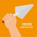Constructions and tools theme design. Royalty Free Stock Photo