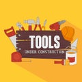 Constructions and tools theme design. Royalty Free Stock Photo