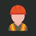 Constructionworker. Vector illustration decorative design Royalty Free Stock Photo