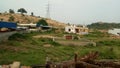 The constructive area. At village Bhadesar in state of Rajsthan in India Royalty Free Stock Photo