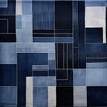 Constructivism-inspired Rug With Dark Blue And Gray Accents Royalty Free Stock Photo