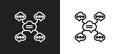 constructivism outline icon in white and black colors. constructivism flat vector icon from communications collection for web,