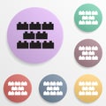 Constructor, building block, badge color set icon. Simple glyph, flat vector of toys icons for ui and ux, website or mobile Royalty Free Stock Photo