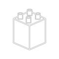 constructor, building block, icon. Element of web for mobile concept and web apps icon. Outline, thin line icon for website design Royalty Free Stock Photo