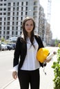 Constructor woman portrait Royalty Free Stock Photo