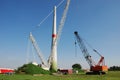 Constuction windturbine Royalty Free Stock Photo
