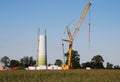 Constuction windturbine Royalty Free Stock Photo