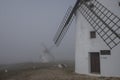 Foggy winter morning in Consuegra