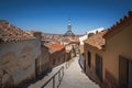 Consuegra view with Christ of Veracruz Church - Consuegra, Castilla-La Mancha, Spain