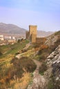 Consular Tower of Genoese fortress in Crimea peninsula