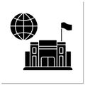 Consulate glyph icon