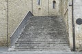 Consuls Palace Staircase. Bevagna. Umbria. Royalty Free Stock Photo
