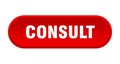 consult button. rounded sign on white background Royalty Free Stock Photo