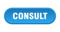 consult button. rounded sign on white background Royalty Free Stock Photo