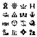 Consultant icon set Royalty Free Stock Photo