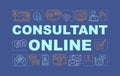 Consultant online word concepts banner