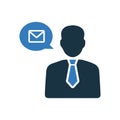 Consultant support icon / vector graphics