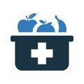 Consultation, diet, dietician icon. Glyph style vector EPS