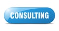 consulting button. consulting sign. key. push button. Royalty Free Stock Photo