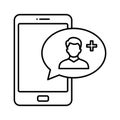 Consulting Line Vector icon which can easily modify or edit Royalty Free Stock Photo
