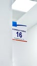 Consulting Room Number 16 Sign in a Modern Clinic Royalty Free Stock Photo