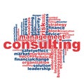 Consulting word cloud Royalty Free Stock Photo