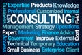 Consulting Word Cloud Royalty Free Stock Photo