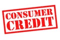 CONSUMER CREDIT Rubber Stamp Royalty Free Stock Photo
