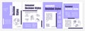 Consumer decision styles brochure template