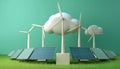 Consumer future and technology concepts: Renewable energy concept, smart grid powered by AI