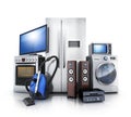 Consumer and home electronics Royalty Free Stock Photo