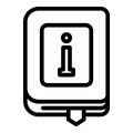 Consumer information icon, outline style Royalty Free Stock Photo