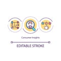 Consumer insights concept icon