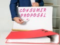 CONSUMER PROPOSAL inscription on the page